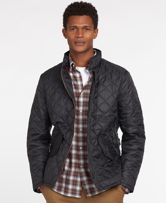 Black Men's Barbour Flyweight Chelsea Quilted Jackets | OMPZIL-139