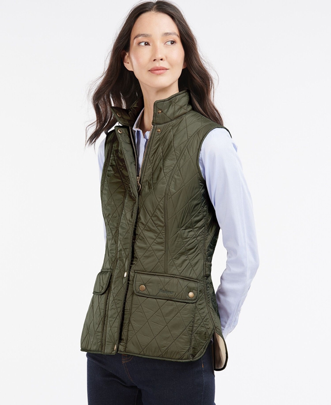 Green Women's Barbour Weste Wray Vest | HKRLNV-973