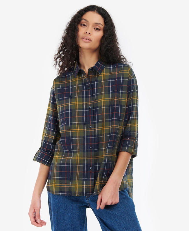 Multicolor Women's Barbour Elishaw Shirts | YLJMEK-680