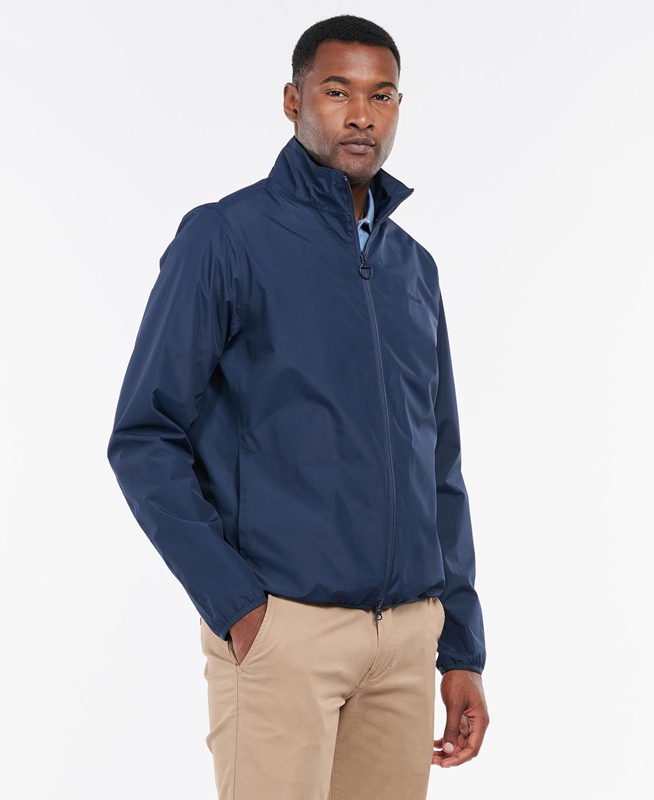 Navy Men's Barbour Korbel Waterproof Jackets | GLXYZT-617