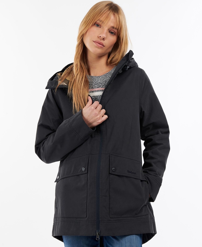 Navy Women's Barbour Armeria Waterproof Jackets | BYAQJK-725