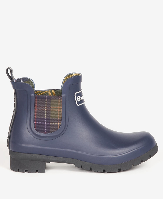 Navy Women's Barbour Kingham Boots | UWLXEP-729