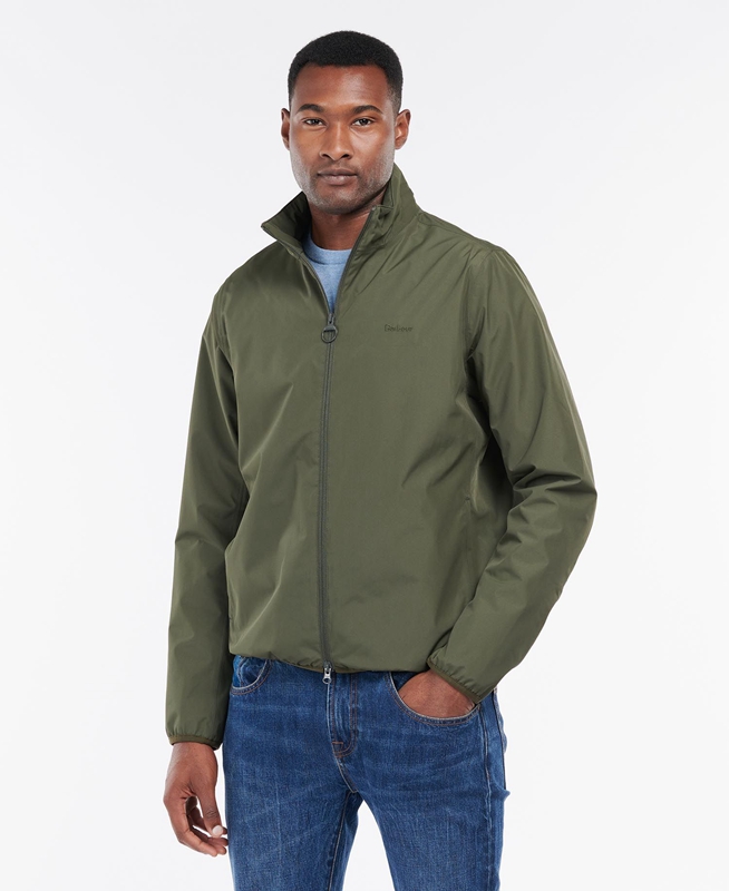 Olive Men's Barbour Korbel Waterproof Jackets | UDASMN-407