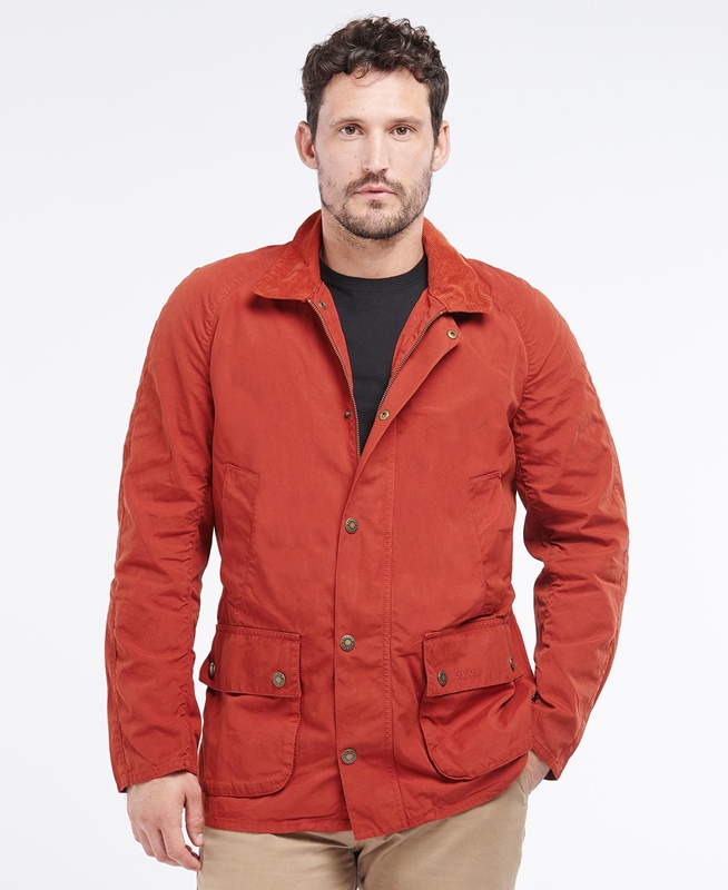 Orange Men's Barbour Ashby Casual Jackets | PATUQY-538