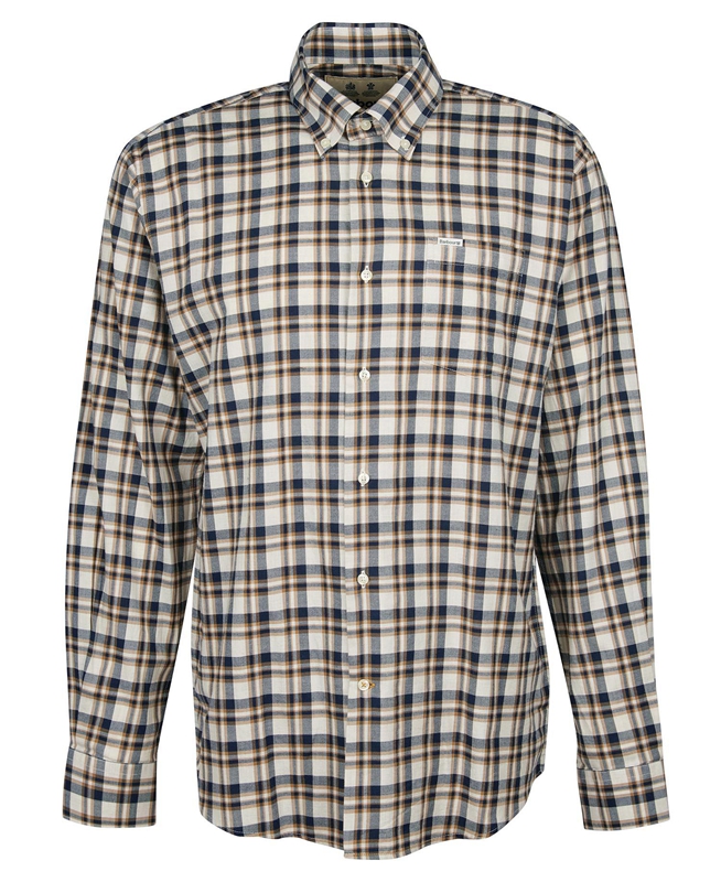 Beige Men's Barbour Turville Regular Fit Shirts | SWAIUQ-679