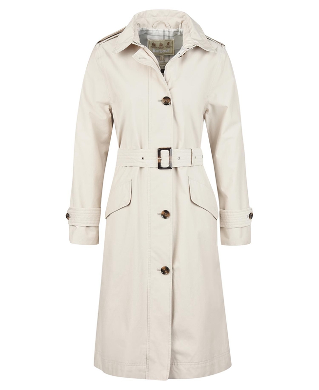 Beige Women's Barbour Camilla Waterproof Jackets | BZEXSJ-439