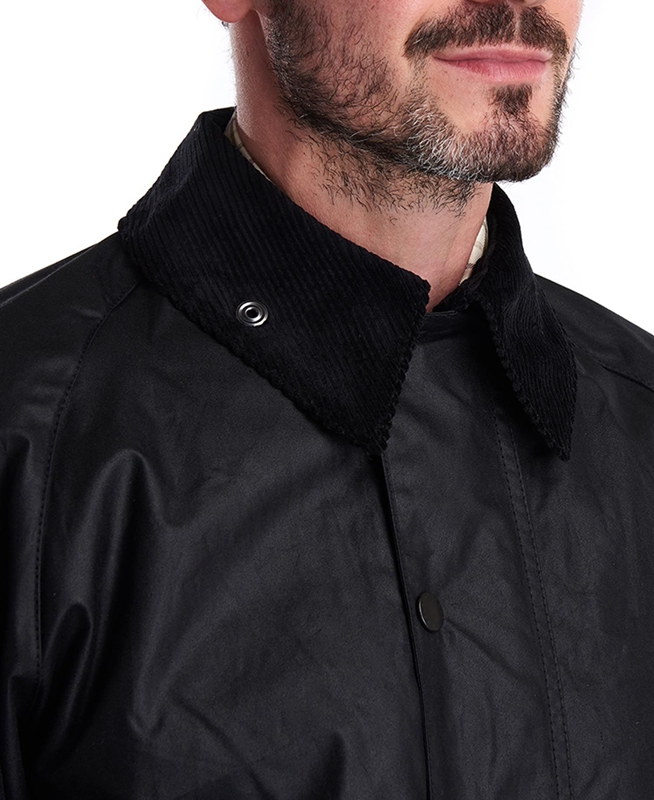 Black Men's Barbour Beaufort® Waxed Jackets | ONXHIQ-172