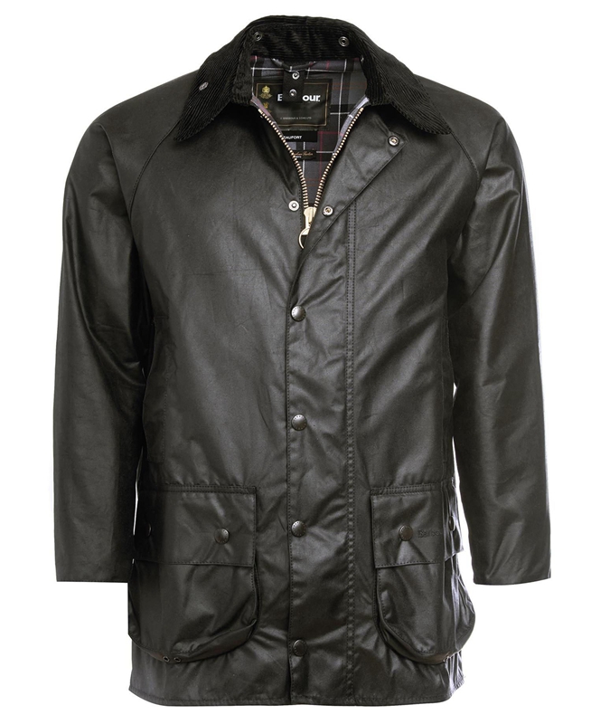 Black Men's Barbour Beaufort® Waxed Jackets | ONXHIQ-172