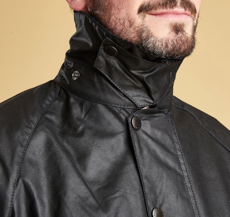 Black Men's Barbour Beaufort® Waxed Jackets | ONXHIQ-172