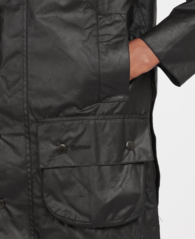 Black Men's Barbour Beaufort® Waxed Jackets | ONXHIQ-172