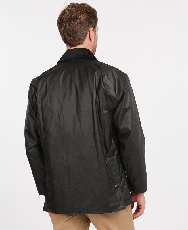 Black Men's Barbour Bedale® Waxed Jackets | CLIRZB-720