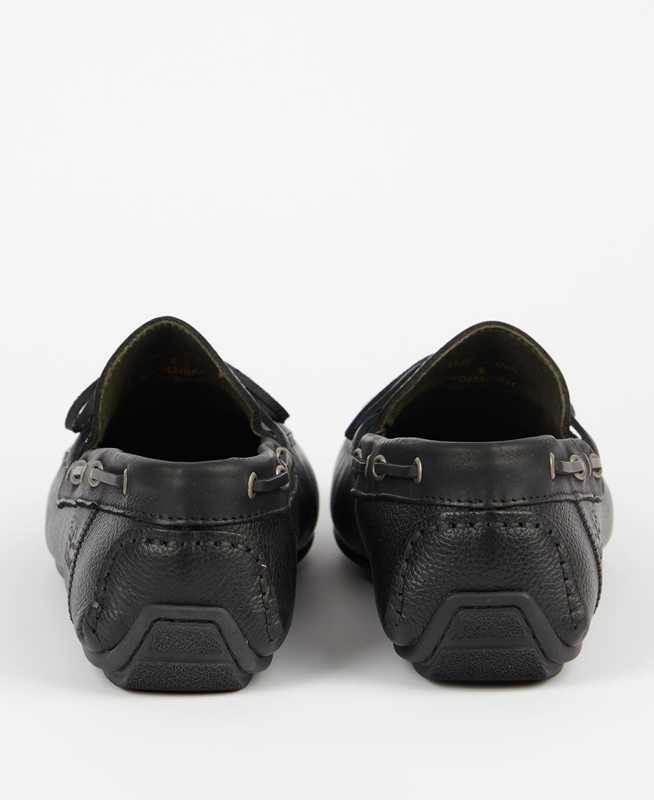 Black Men's Barbour Clark Loafers | WGNYPS-260