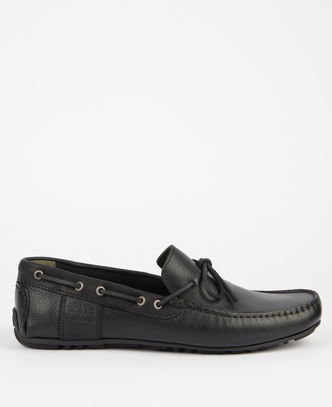 Black Men\'s Barbour Clark Loafers | WGNYPS-260