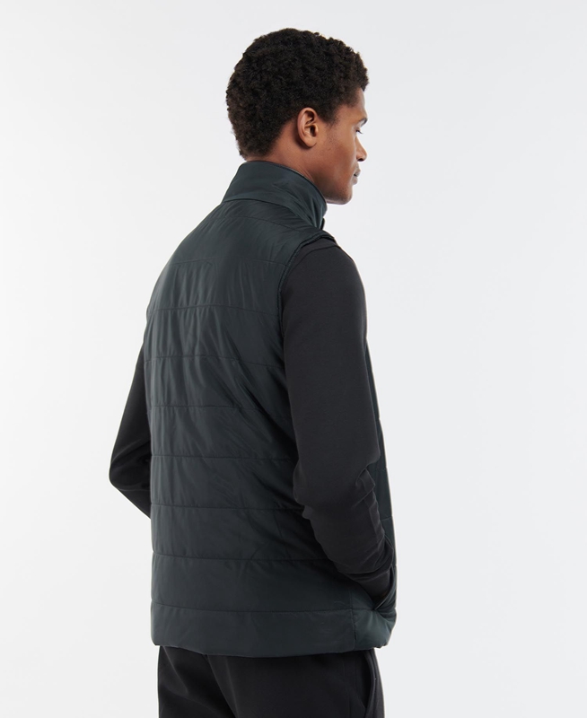 Black Men's Barbour Farnham Vest | FGAHCT-529