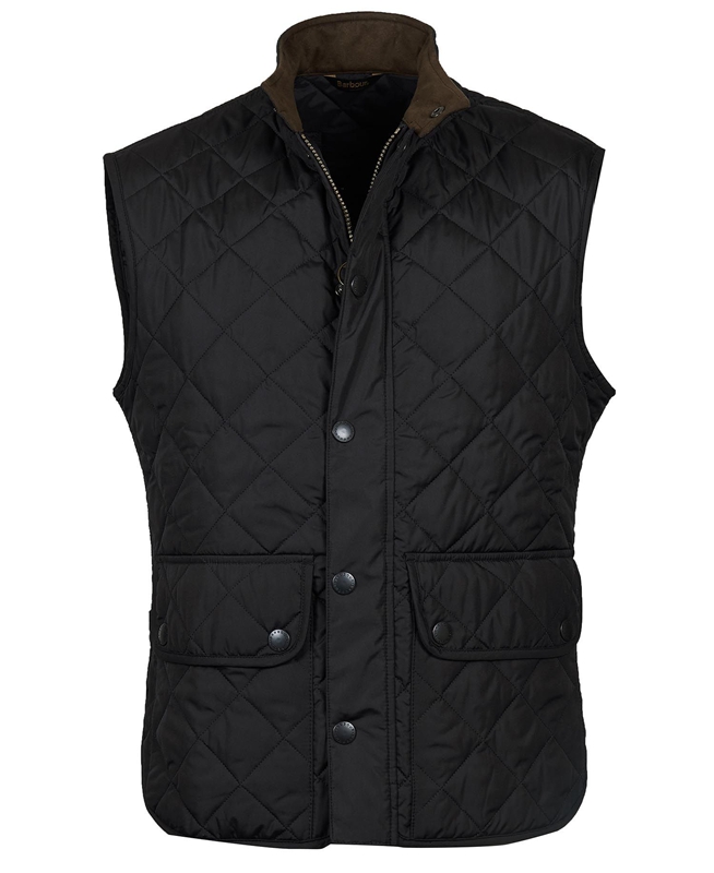 Black Men's Barbour Lowerdale Vest | AIUMCK-861