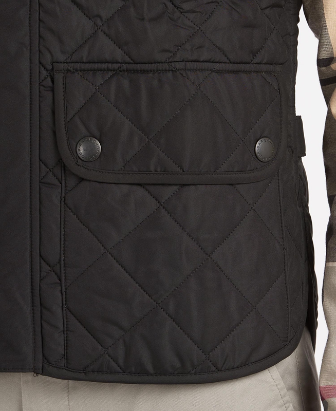 Black Men's Barbour Lowerdale Vest | AIUMCK-861