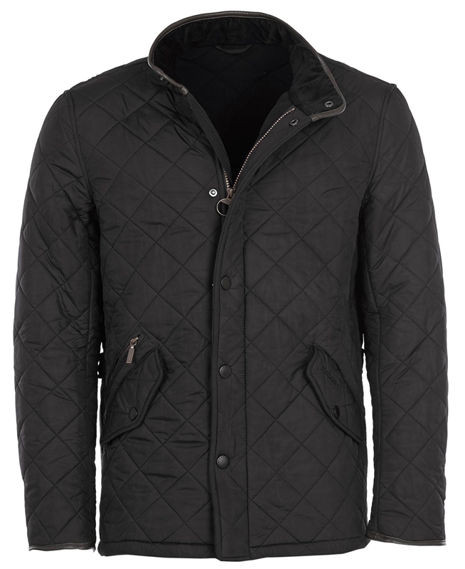 Black Men's Barbour Powell Quilted Jackets | SBGJDY-279