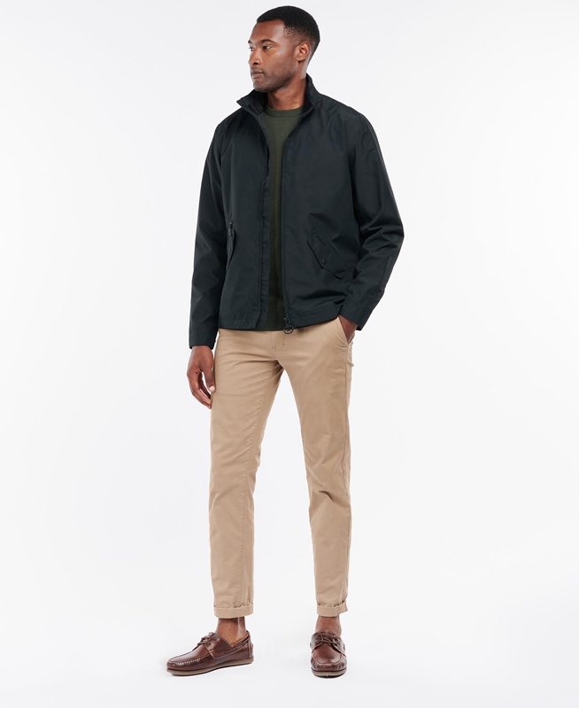 Black Men's Barbour Summer Chelsea Waterproof Jackets | XEFLTH-968