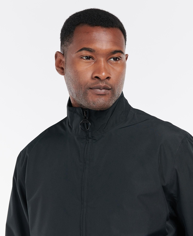 Black Men's Barbour Summer Chelsea Waterproof Jackets | XEFLTH-968