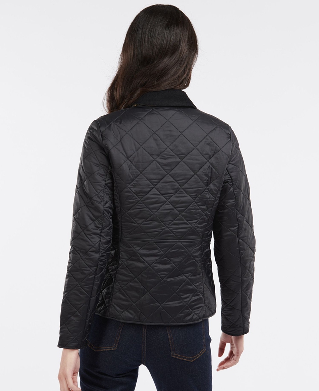 Black Women's Barbour Steppjacke Deveron Polarquilt Quilted Jackets | IEODLP-924