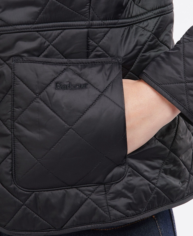 Black Women's Barbour Steppjacke Deveron Polarquilt Quilted Jackets | IEODLP-924