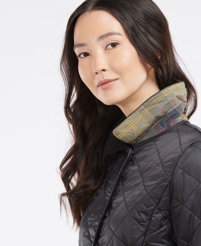 Black Women's Barbour Steppjacke Deveron Polarquilt Quilted Jackets | IEODLP-924