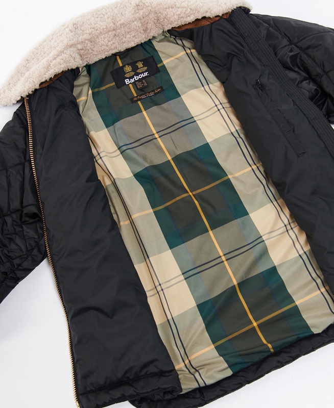 Black Women's Barbour Vaila Quilted Jackets | THQICS-156