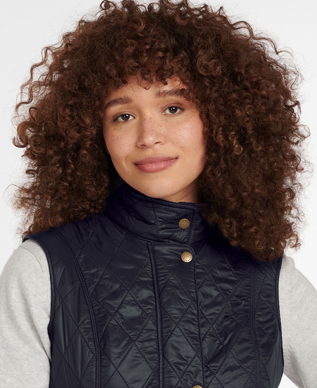 Black Women's Barbour Weste Wray Vest | UWNYJQ-974