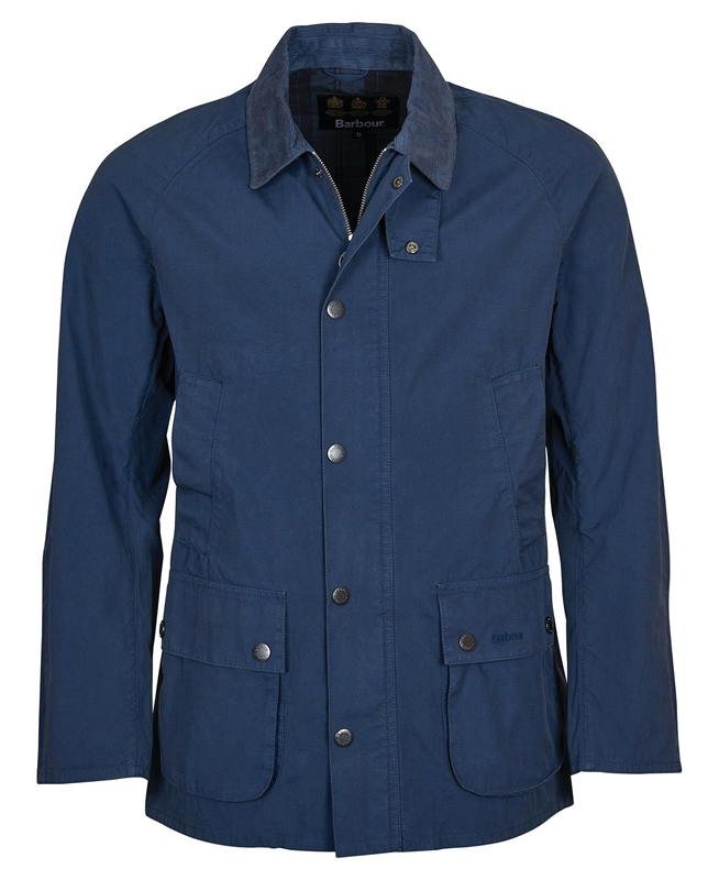 Blue Men's Barbour Ashby Casual Jackets | NFJXOY-841