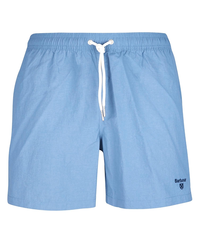 Blue Men's Barbour Essential Logo Swim Pants | VSKEFB-138