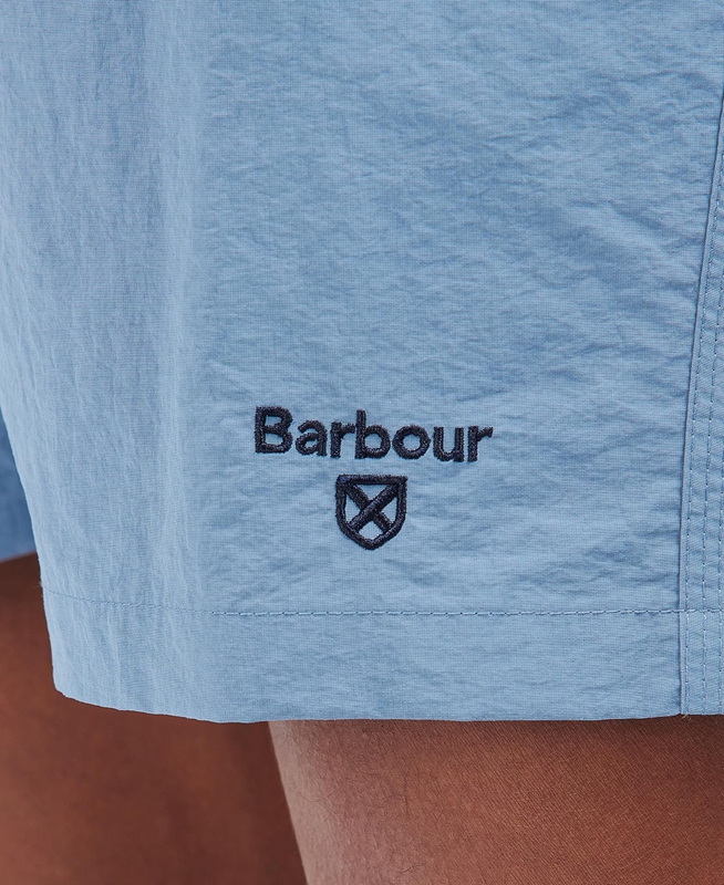 Blue Men's Barbour Essential Logo Swim Pants | VSKEFB-138