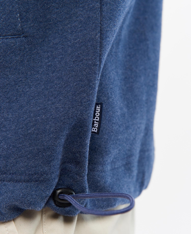 Blue Men's Barbour Explorer Shotley Half Zip Sweatshirts | NWOPLX-605