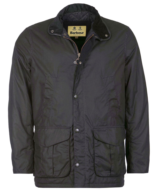 Blue Men's Barbour Hereford Waxed Jackets | VAEZUL-846