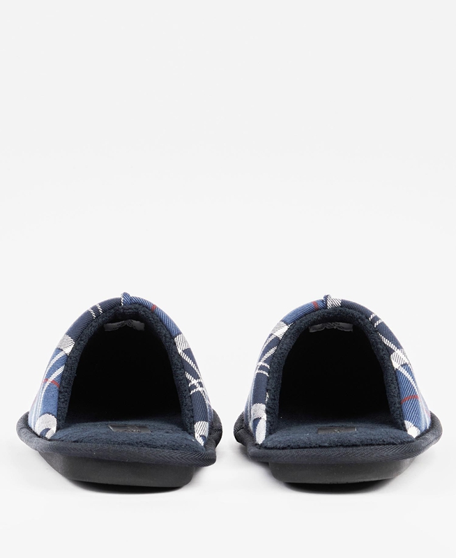 Blue Men's Barbour Young Slippers | AGCTWJ-510