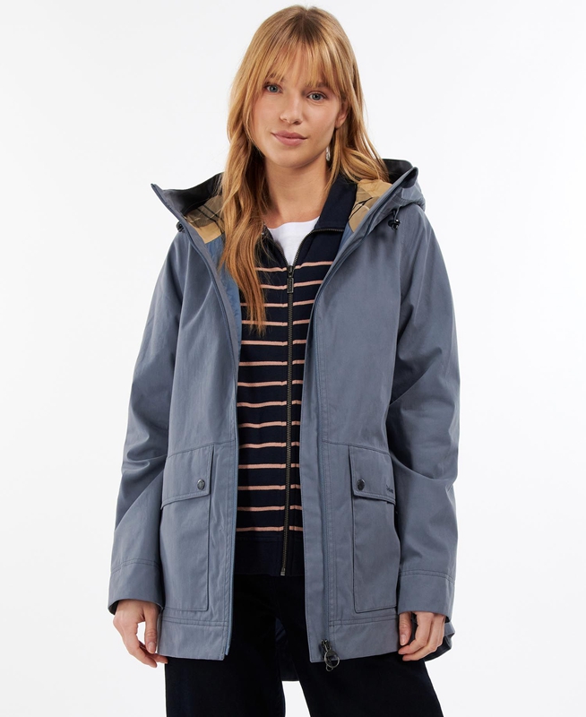 Blue Women\'s Barbour Armeria Waterproof Jackets | XOUNCF-874