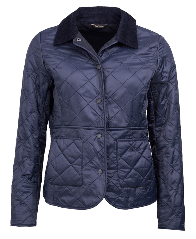 Blue Women's Barbour Steppjacke Deveron Polarquilt Quilted Jackets | ACMSNU-960