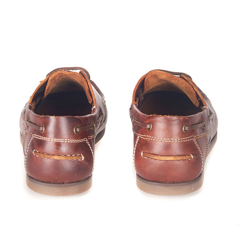 Brown Men's Barbour Capstan Boat Shoes | YAWQRH-593