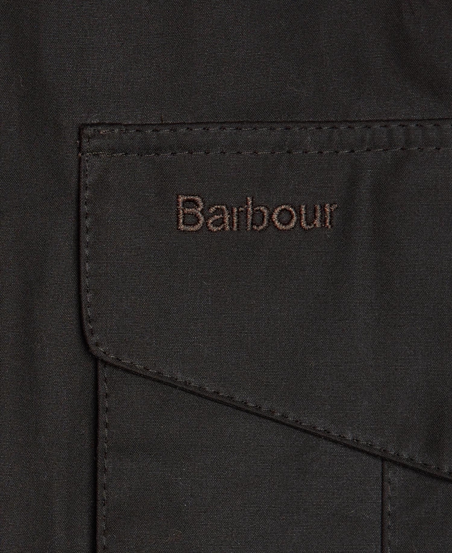 Brown Men's Barbour Hereford Waxed Jackets | ROJTQN-906