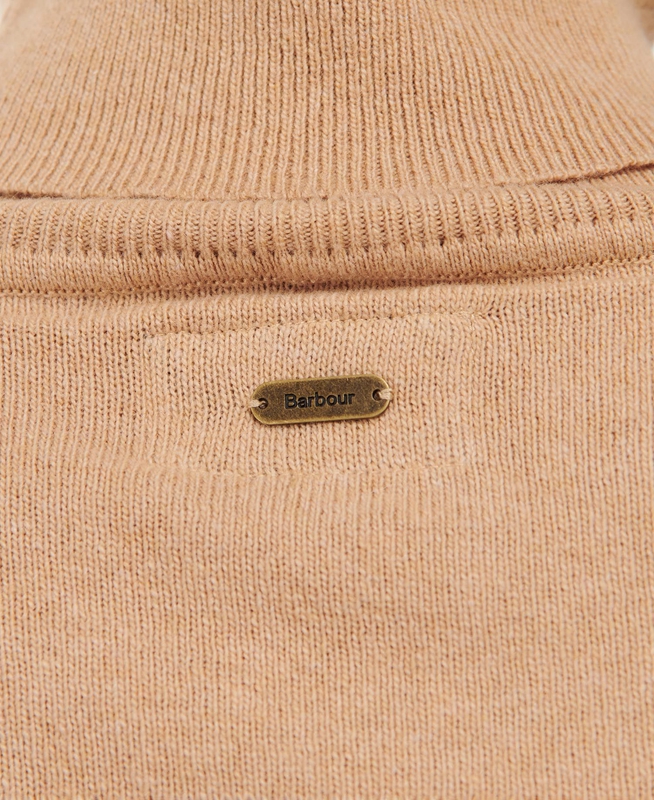 Brown Women's Barbour Pendle Roll-Neck Sweaters | JNQKRG-136