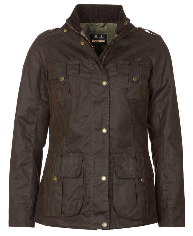 Brown Women's Barbour Winter Defence Waxed Jackets | CXBREG-149