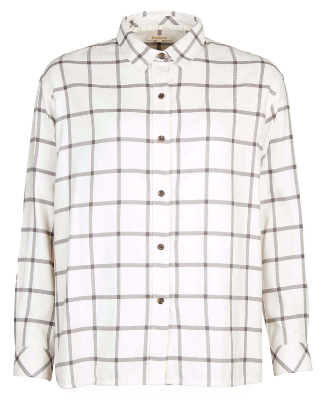 Cream Women's Barbour Elena Shirts | QWJSBF-318