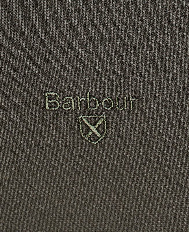 Green Men's Barbour Essential Langarmshirt Sports Polo shirts | YDCMSQ-015