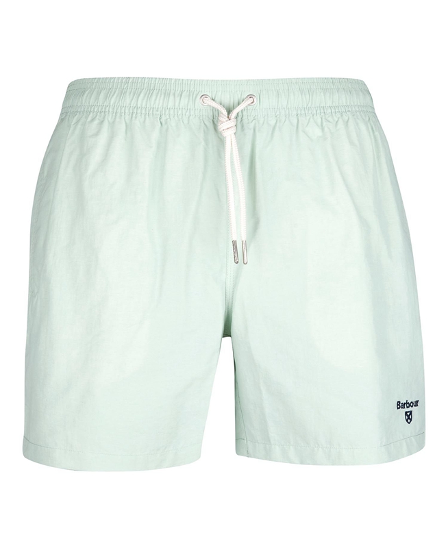 Green Men's Barbour Essential Logo Swim Pants | IYAOBS-927