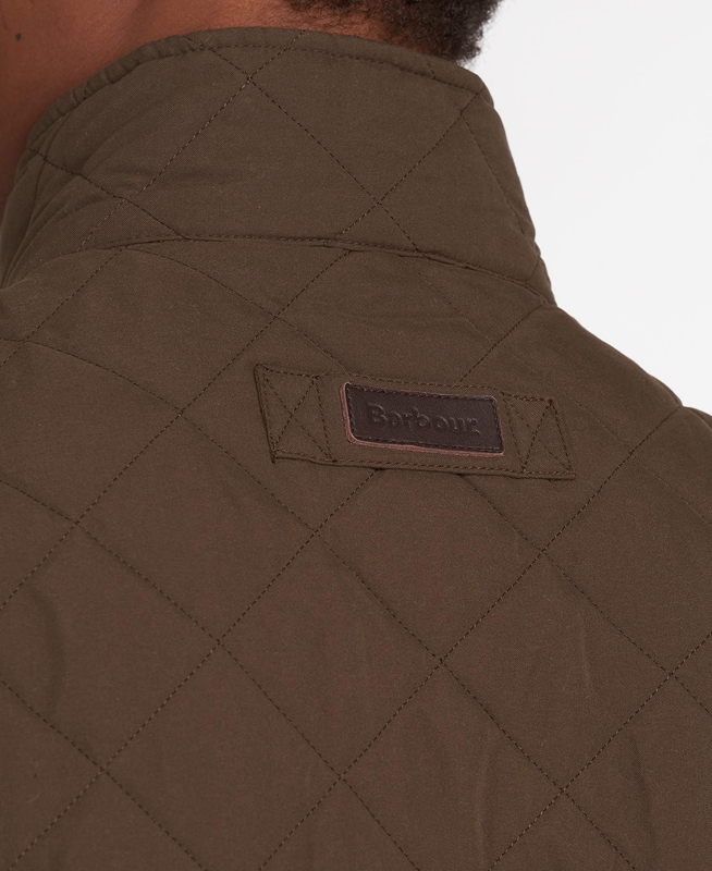 Green Men's Barbour Shoveler Quilted Jackets | PYOVHZ-130