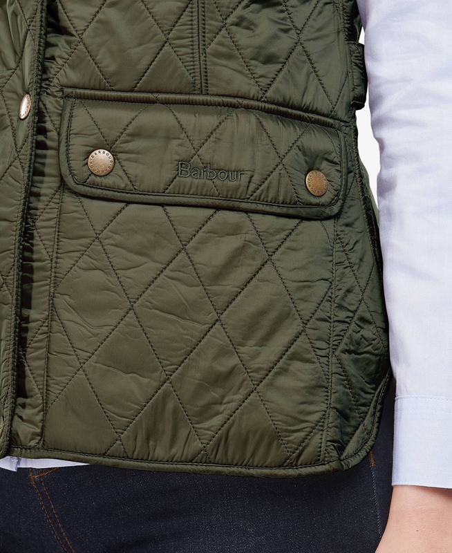 Green Women's Barbour Weste Wray Vest | HKRLNV-973