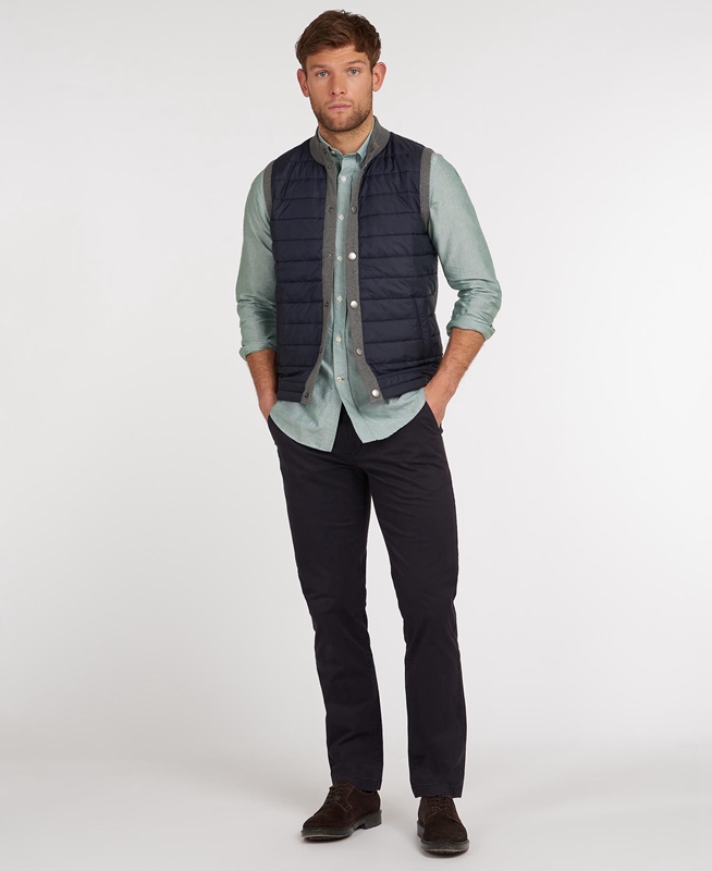 Grey Men's Barbour Essential Vest | GRUSTV-845