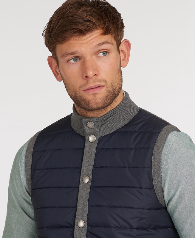 Grey Men's Barbour Essential Vest | GRUSTV-845