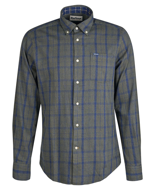 Grey Men's Barbour Inverbeg Tailored Shirts | JBVZTY-291