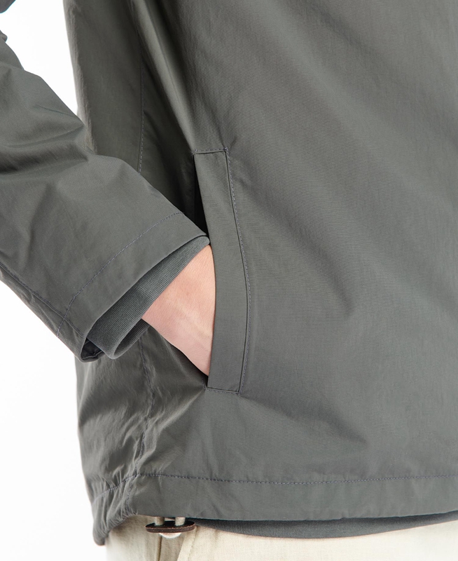 Grey Men's Barbour Selby Showerproof Casual Jackets | QZNVHR-901