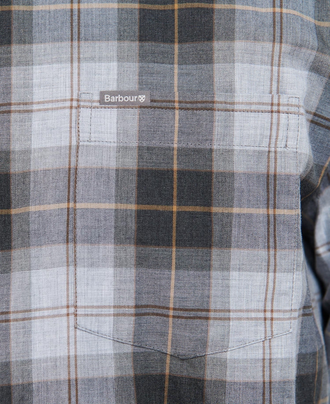 Grey Men's Barbour Wetheram Tailored Shirts | HCGWYU-915